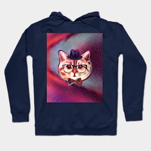 Hipster Space Cat Hoodie